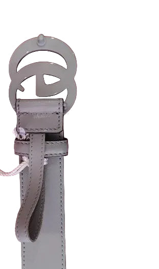 Gucci Marmont Belt – Grey Leather, Size 70