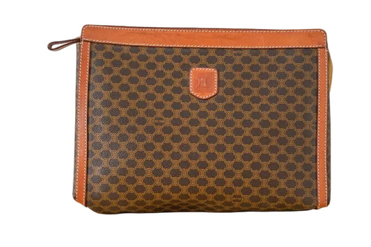 Céline Macadam Clutch Bag – Beige and Brown