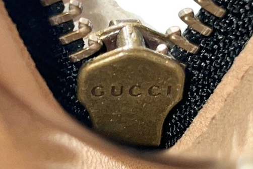 Gucci Ghost Clutch Bag – Black Leather & Gold-Tone Hardware