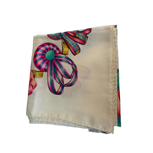 Hermes Les Rubans Du Cheval 90cm silk twill scarf, full view, Dasegna