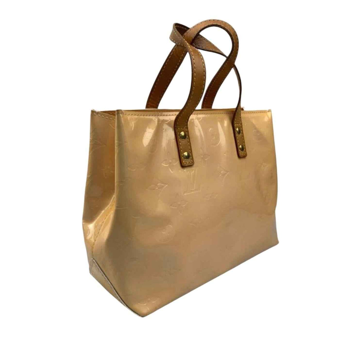Louis Vuitton Beige Vernis Reade Patent Tote Bag