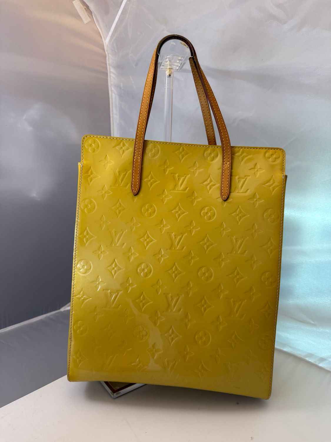Louis Vuitton Yellow Vernis Katarina Handbag