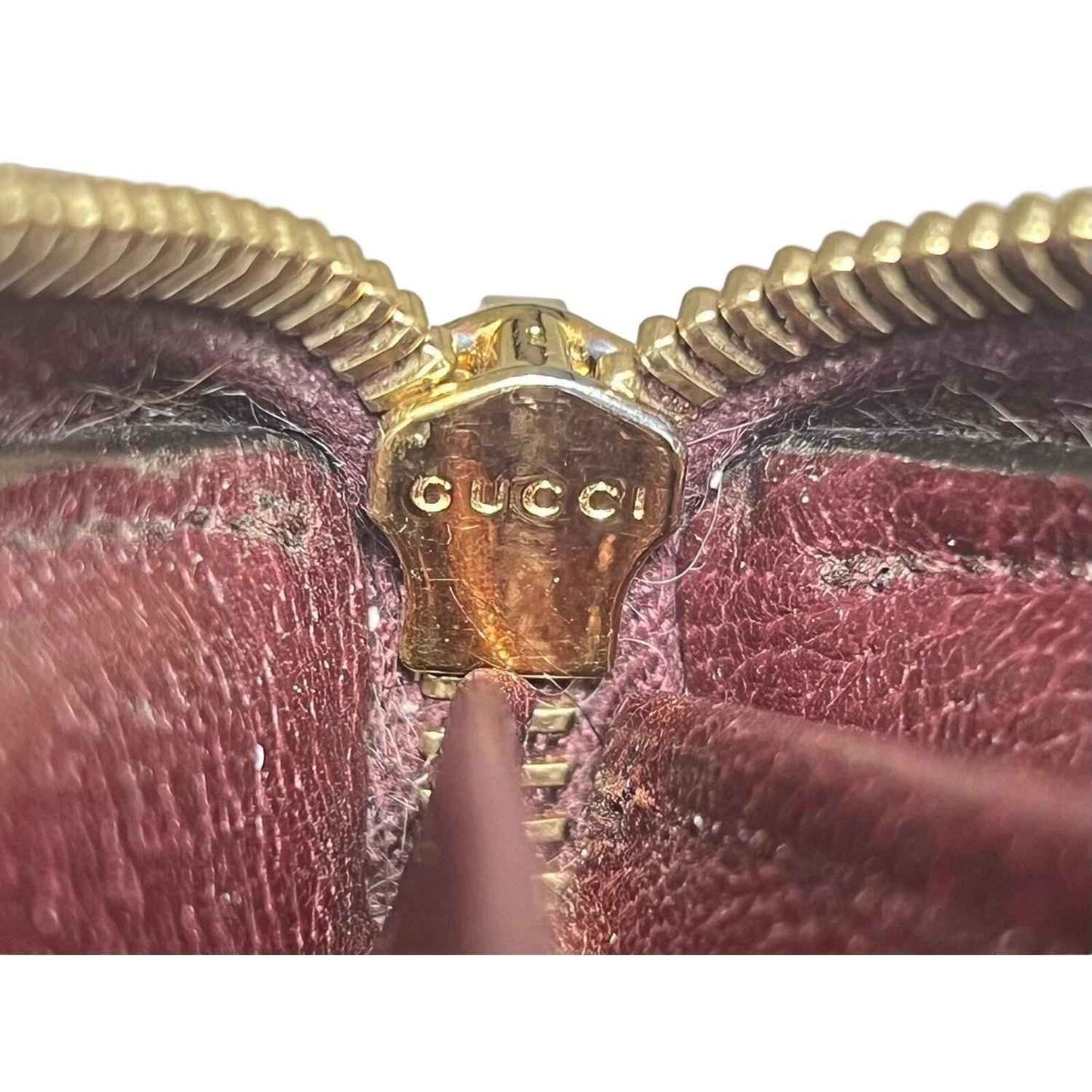 Gucci Ophidia web Stripe Zip Around Wallet