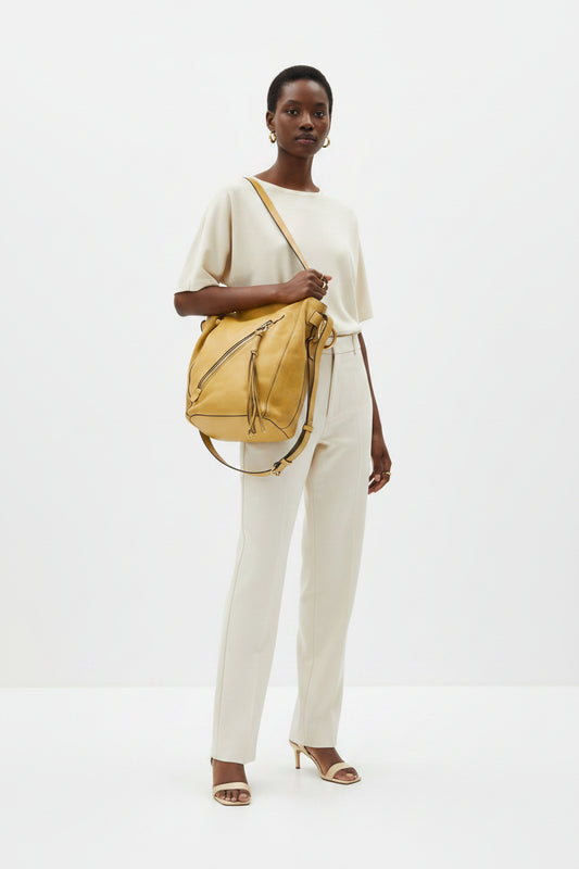 Chloe Meyer 2-way leather shoulder bag, front view, Dasegna