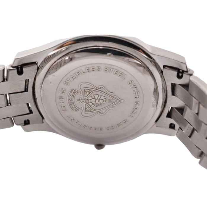Gucci Men's Quartz Watch with Polished Stainless Steel Strap