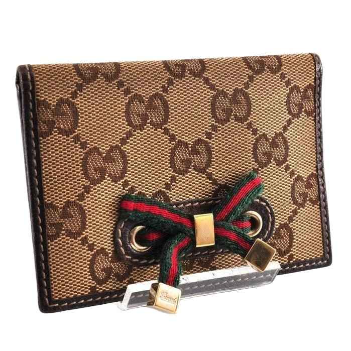 Gucci GG Supreme Web Stripe Canvas Bi-fold Men's Wallet