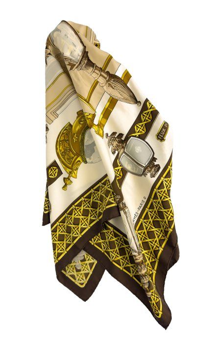 Hermes Feux de Route scarf, motif detail
