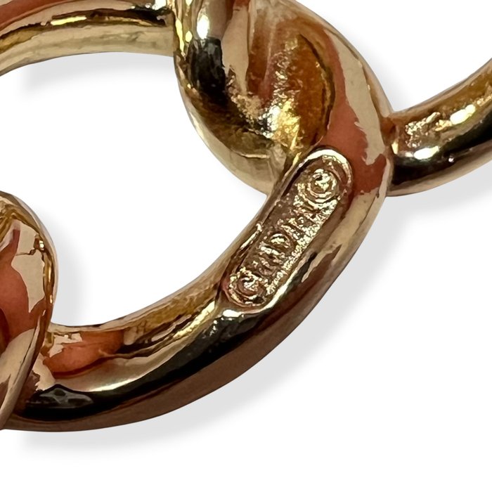 Christian Dior Gold-Plated Rhinestone Brooch