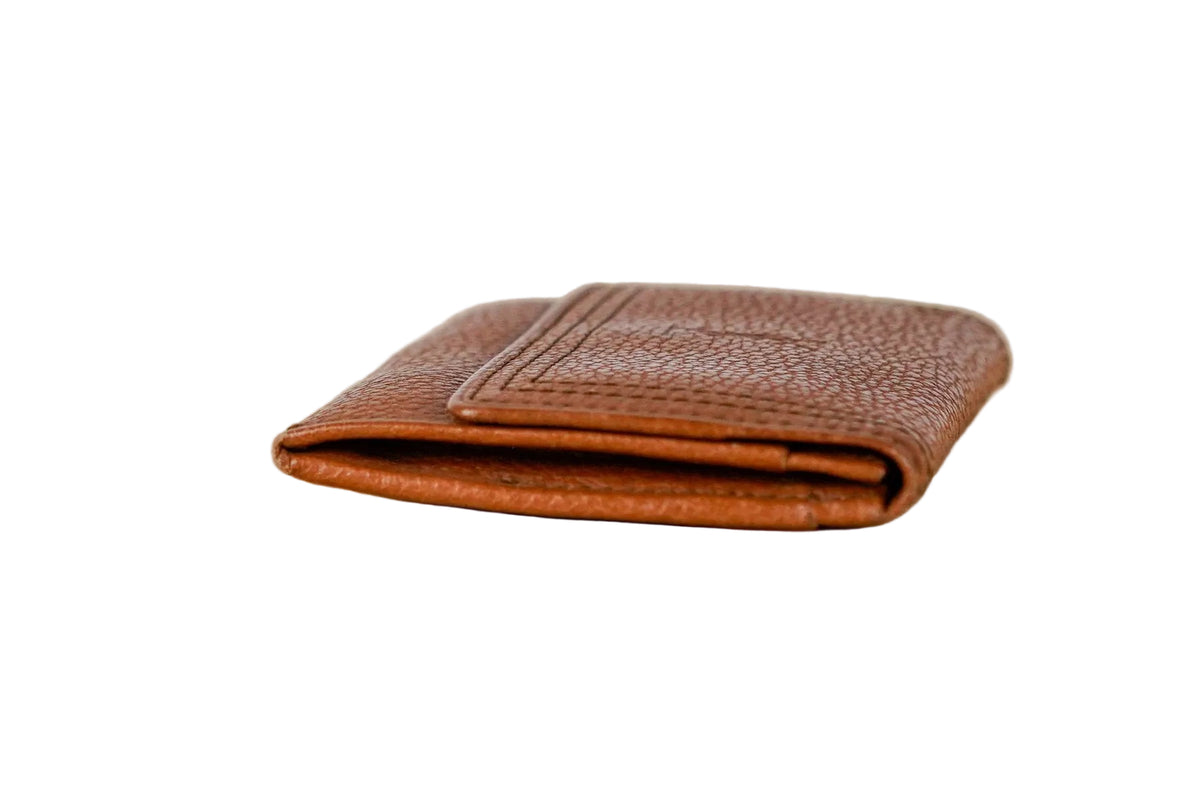 Yves Saint Laurent Brown Leather Wallet and Card Holder