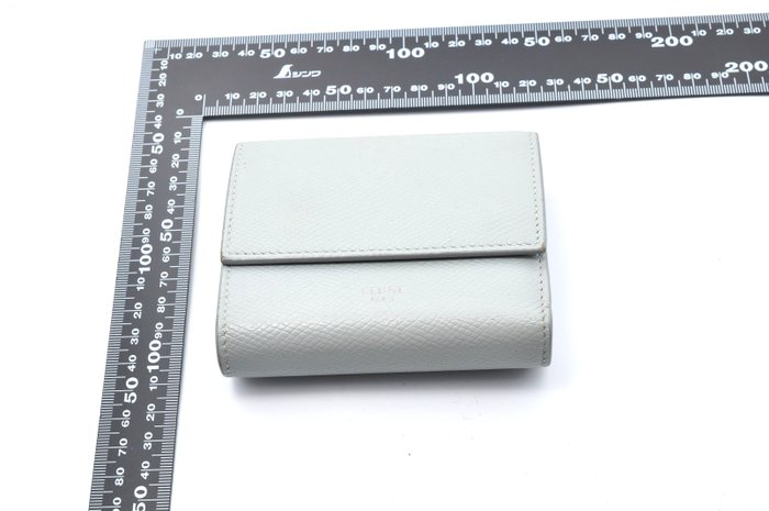 Céline Blue & Grey Leather Bi-Fold Wallet