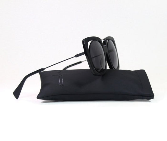 Yohji Yamamoto YY7009 Lunettes de soleil miroir noir-gris