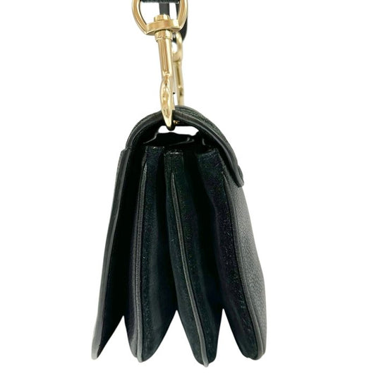 See by Chloé Hana Shoulder Bag – Black Suede & Leather with Gold-Tone Hardware