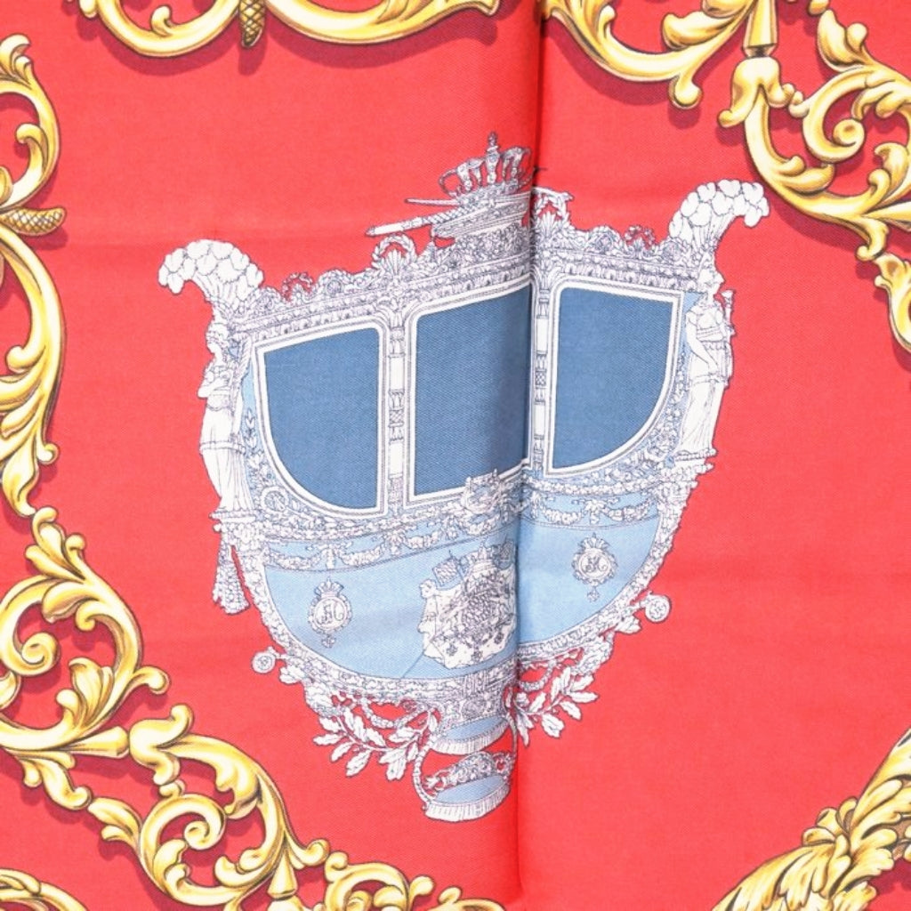 Hermès Carrosses d’Or Carré silk Scarf