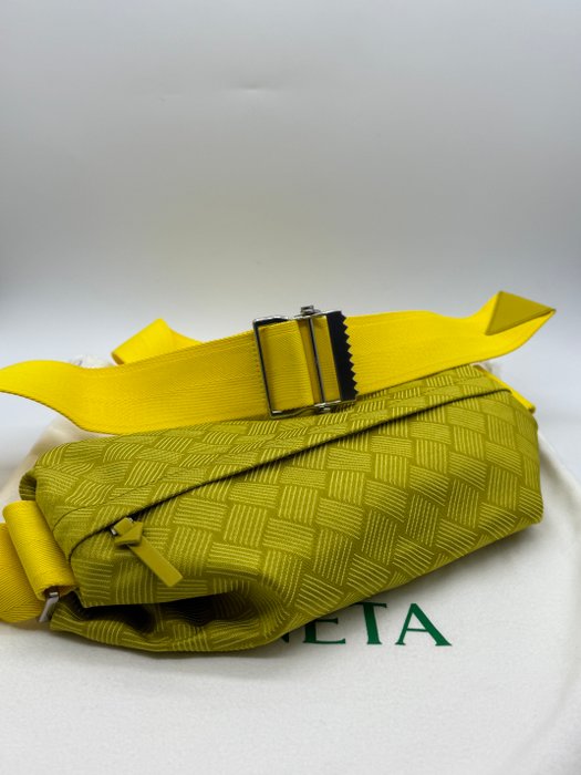 Bottega Veneta Yellow Canvas & Leather Waist Bag – Dustbag & Tags