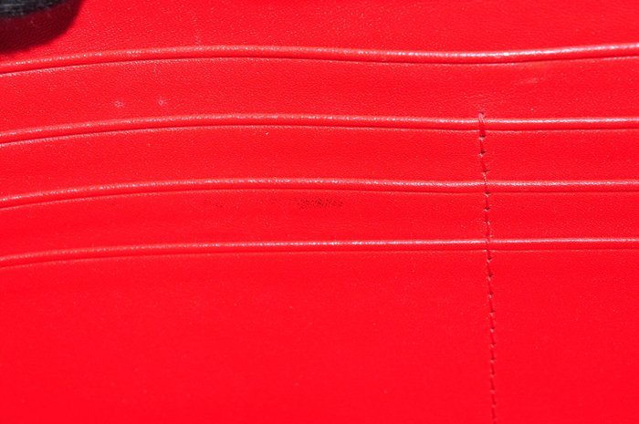 Prada Leather Zip-Around Wallet Red