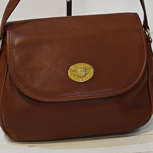 Burberry Nova Check Umhängetasche – Braun