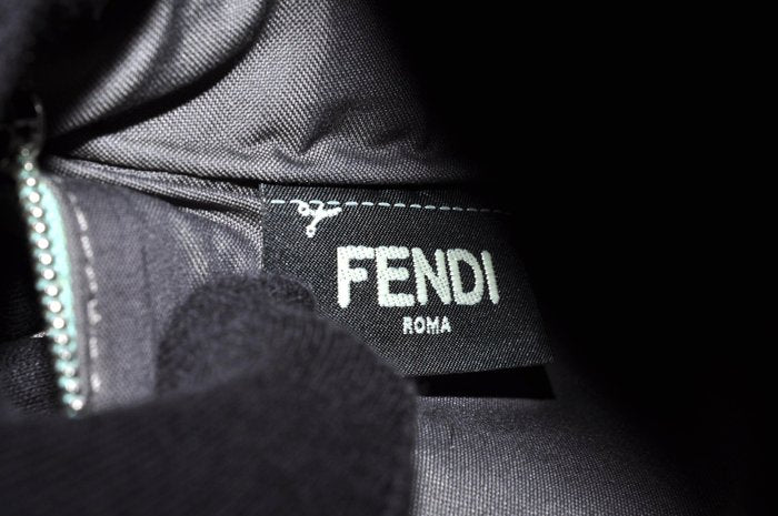 Fendi Green Smooth Leather Wallet Pouch