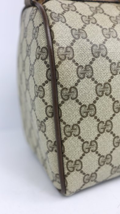 Gucci GG Supreme Sherry Line Vintage Boston Bag