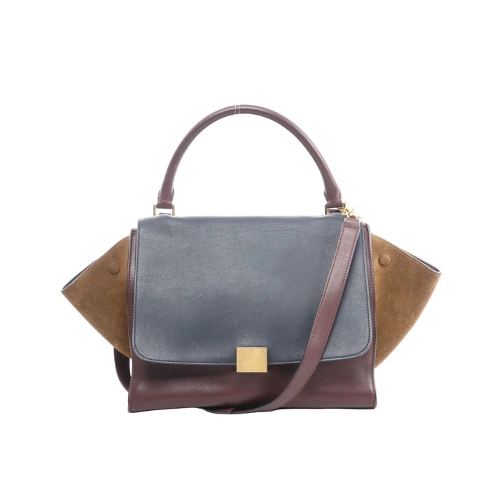 Céline Trapeze Medium 2-Way Leather Handbag