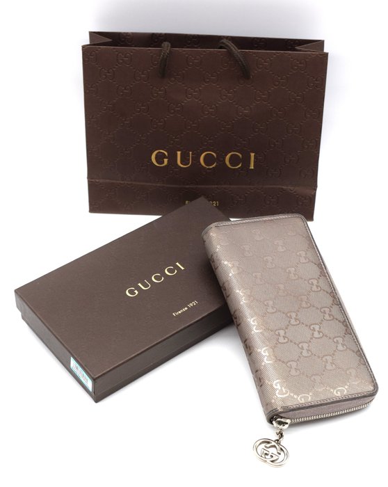 Gucci Long Bifold Wallet grey