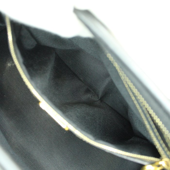 Fendi Pecan Vintage Handbag –black/brown Pequin stripe pattern