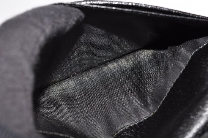 Gucci Black Leather Zip Around Wallet Long Wallet