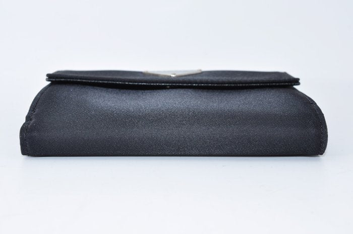 Prada Black Nylon Bifold Wallet