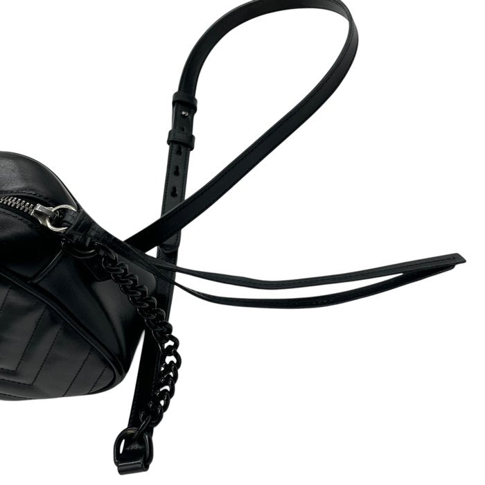 Gucci GG Marmont Matelassé Small Shoulder Bag – Black