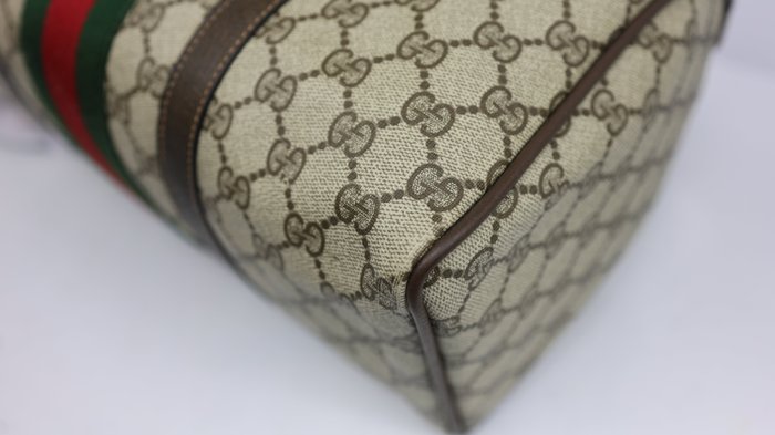 Gucci GG Supreme Sherry Line Vintage Boston Bag