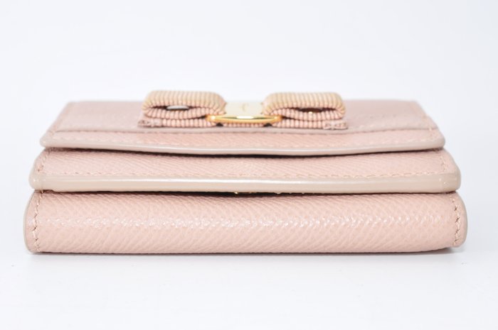 Salvatore Ferragamo Pink Leather Bi-Fold Wallet