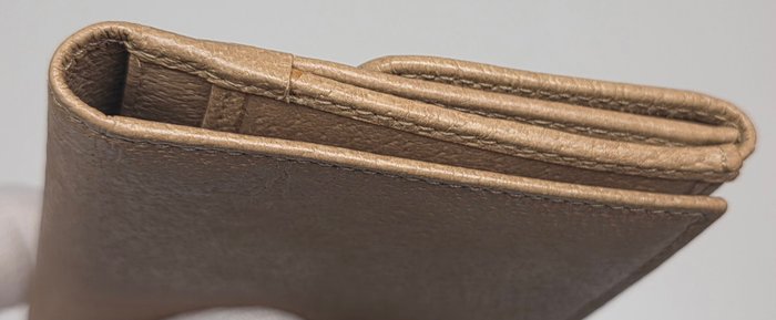 Gucci Brown Leather Long Bifold Wallet