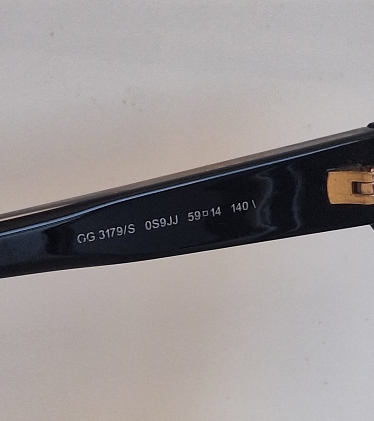 Gucci GG 3179/S Black and Gold Sunglasses