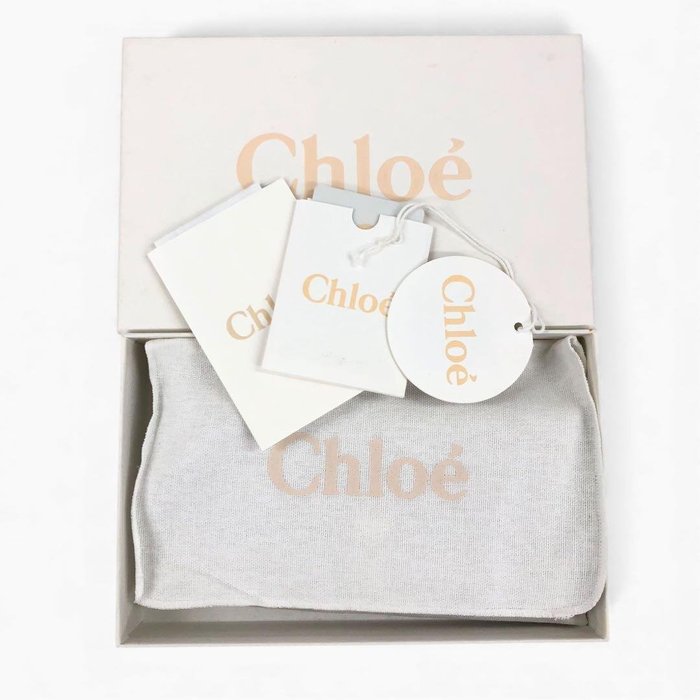 Chloé Red Long Wallet – Gold-Tone Detail