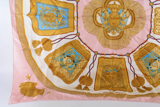 Hermès Poste et Cavalerie Silk Scarf – 89 × 89 cm