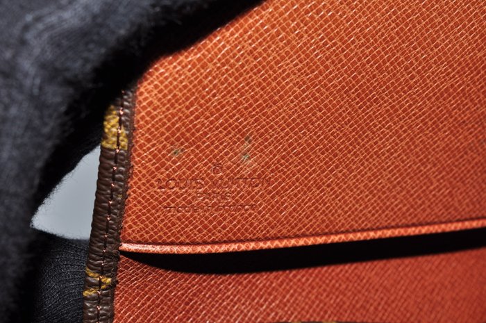 Louis Vuitton Monogram Pochette Rabas Wallet with Leather Trim