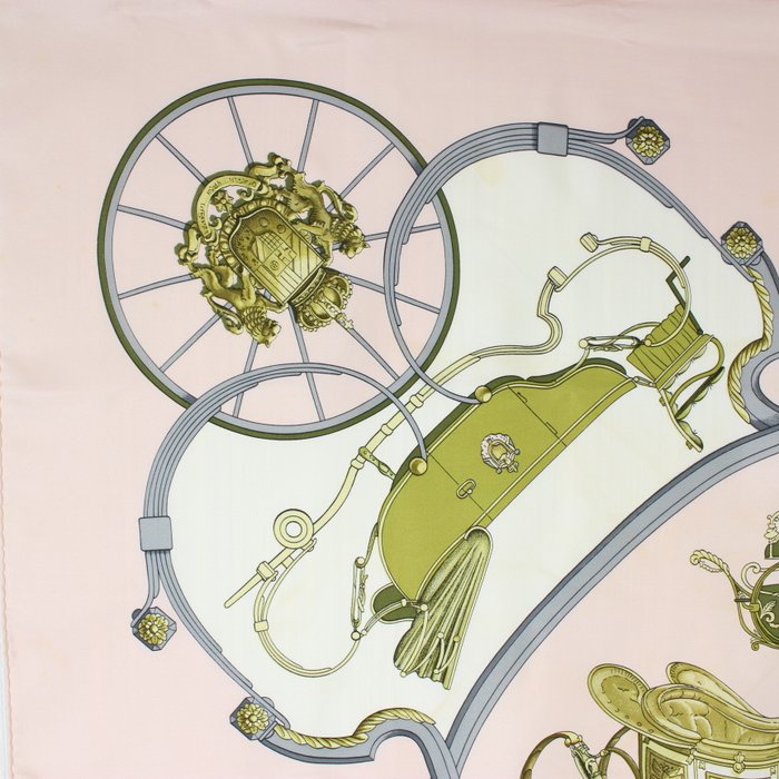 Hermès “Springs” Carré 90 Silk Scarf