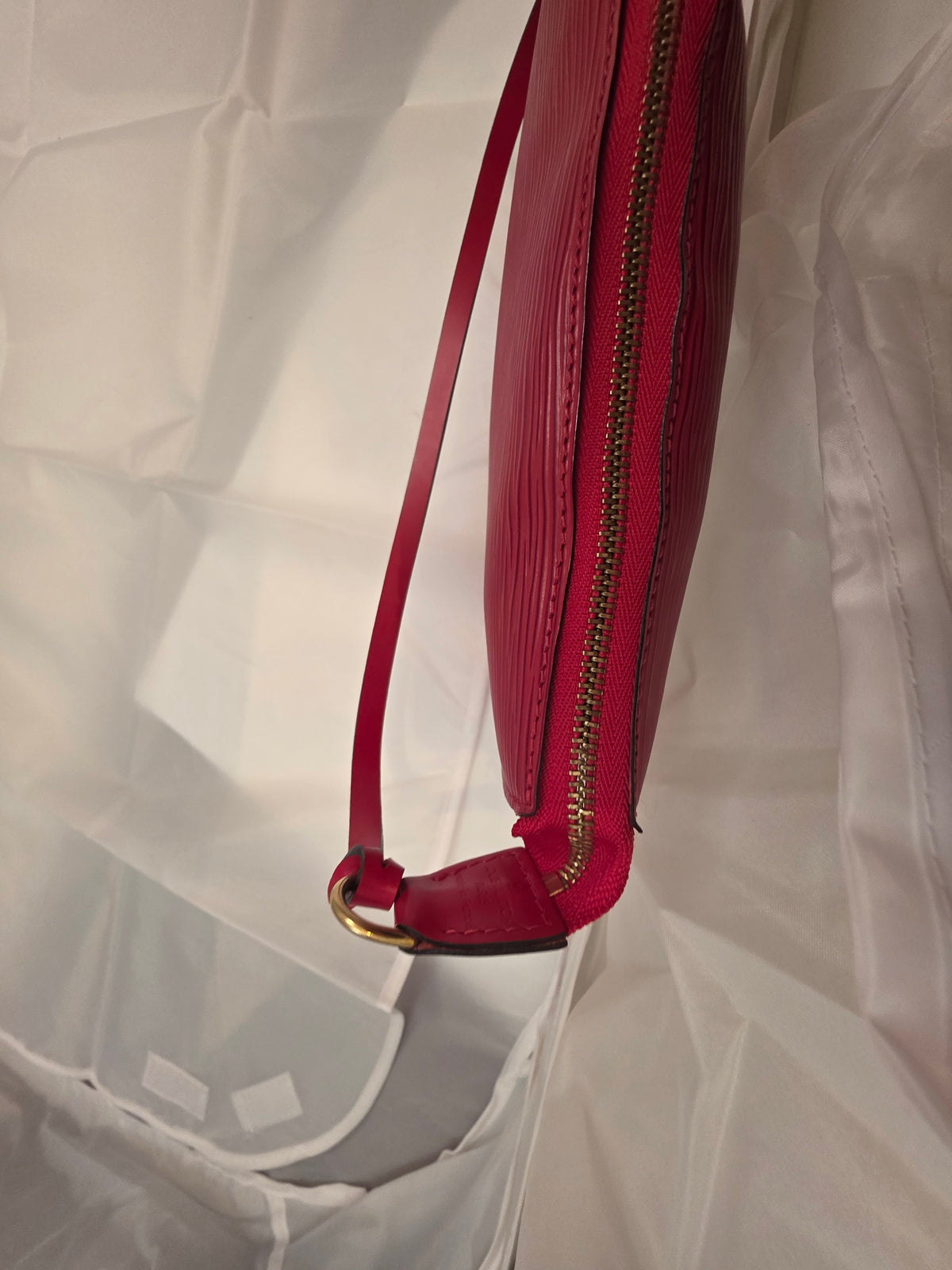 Louis Vuitton Castilian Red Epi Leather Pochette Accessoire
