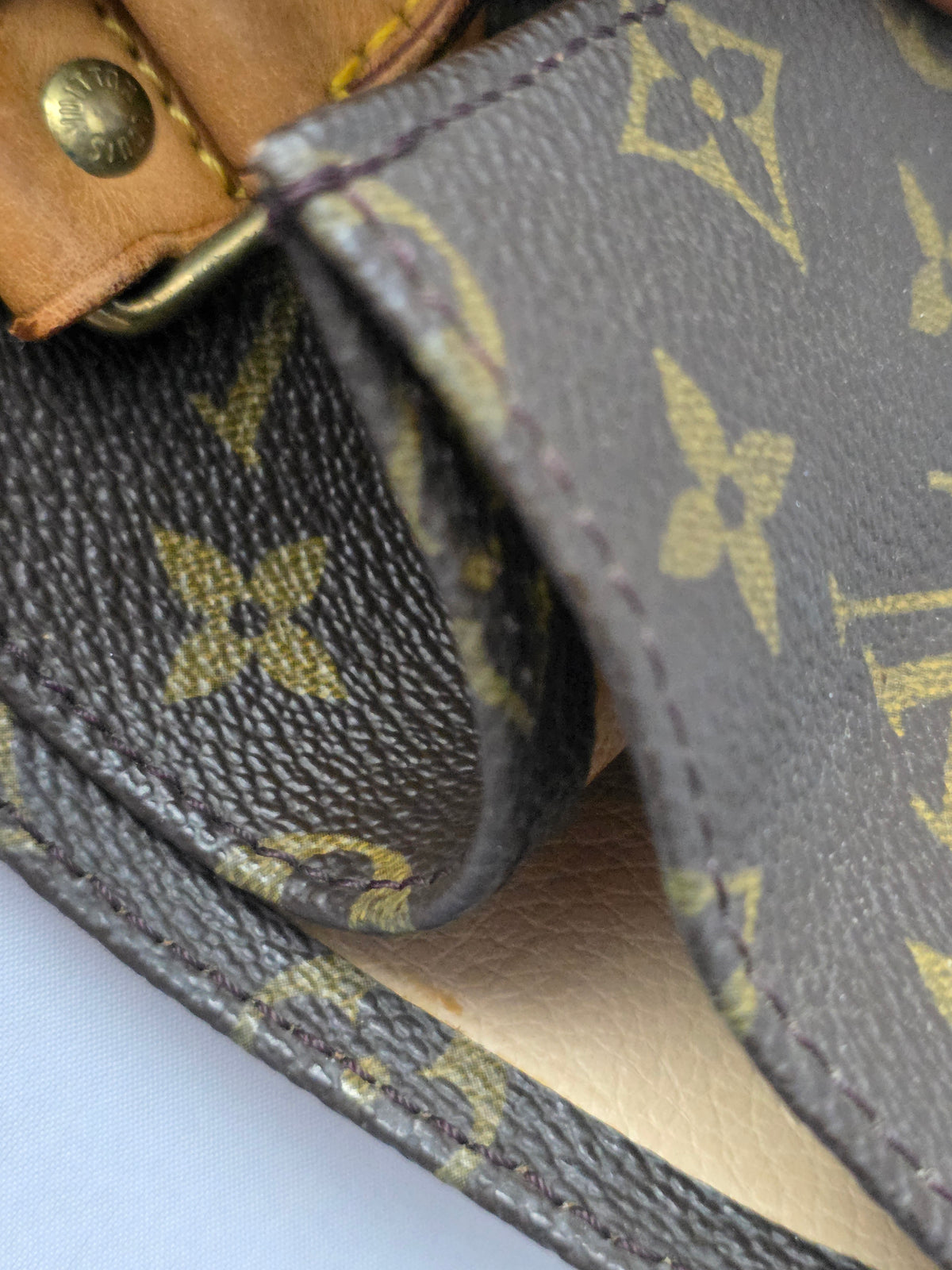 Louis Vuitton Vintage Monogram Sac Plat GM Large Tote Bag