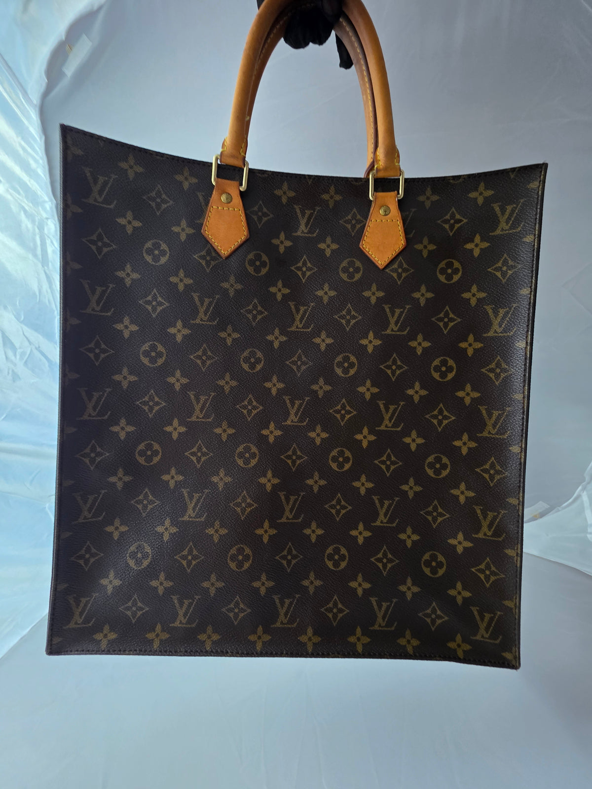 Louis Vuitton Vintage Monogram Sac Plat GM Large Tote Bag