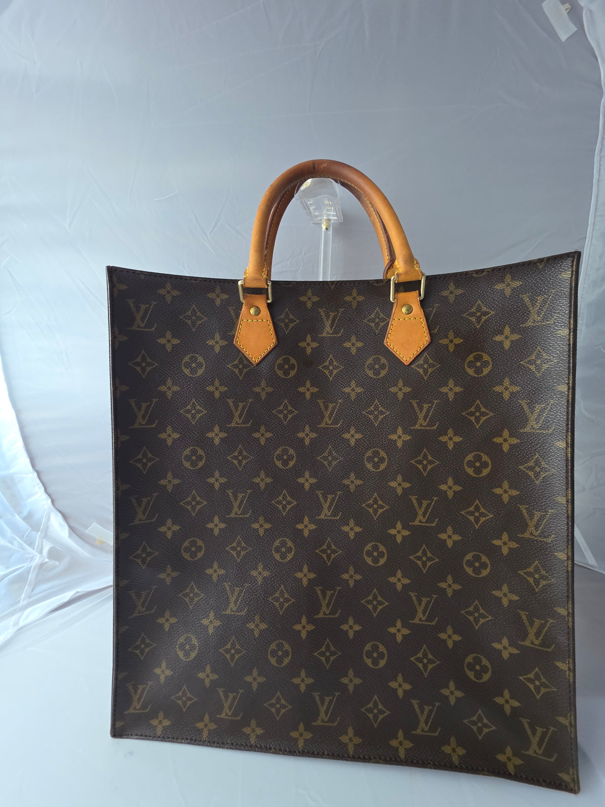 Louis Vuitton Vintage Monogram Sac Plat GM Large Tote Bag