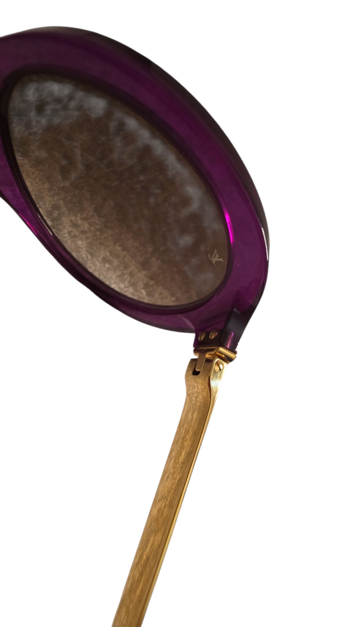 Louis Vuitton Z0560W Sunglasses Purple Glitter Oversized Designer Shades