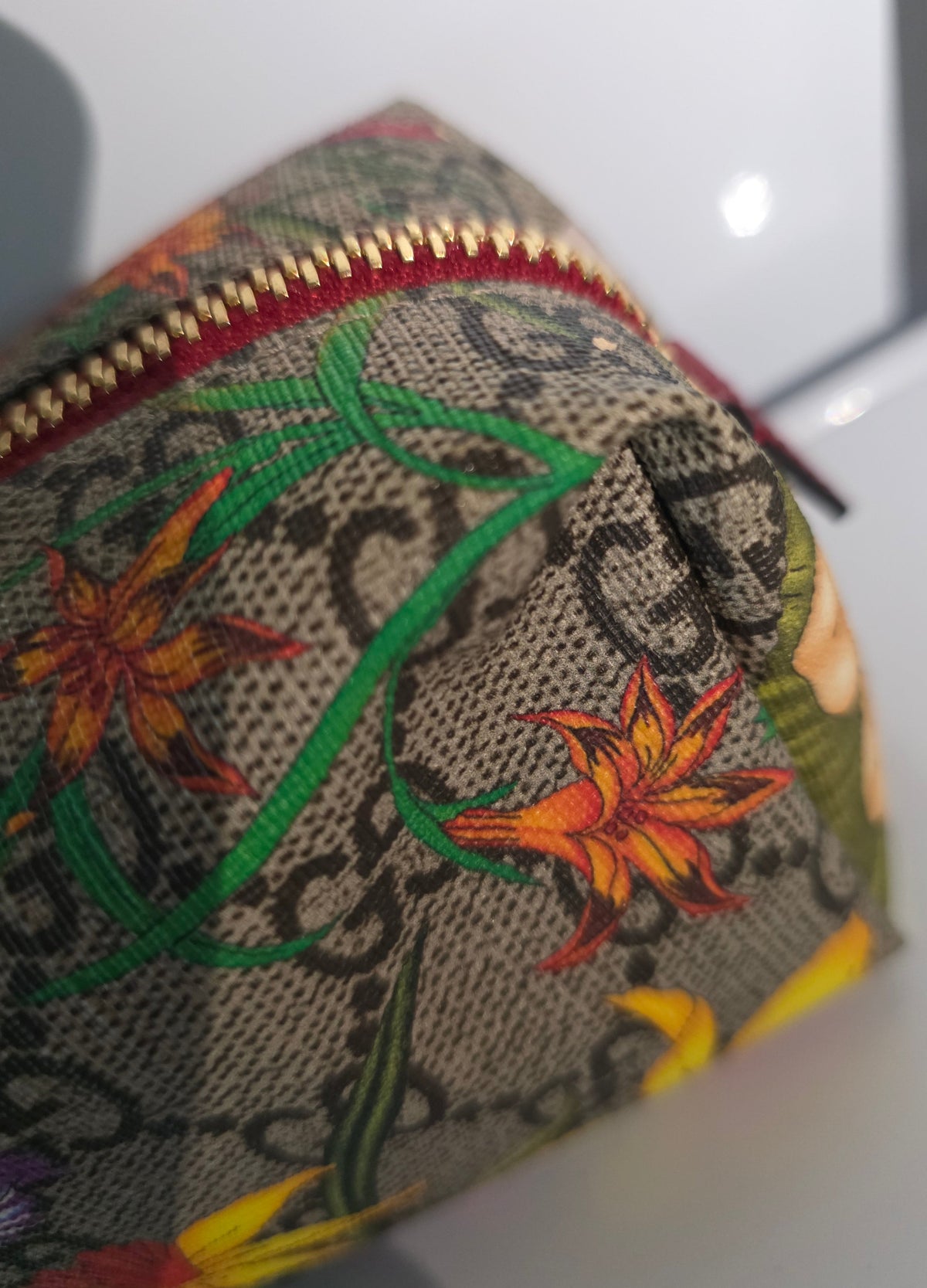 Gucci Ophidia GG Flora Cosmetic Case