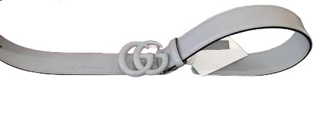 Gucci Marmont Belt – Grey Leather, Size 70