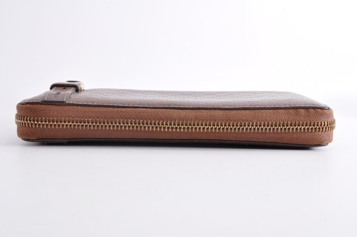 Gucci Brown Leather Zip Around Wallet Zippy Long Wallet