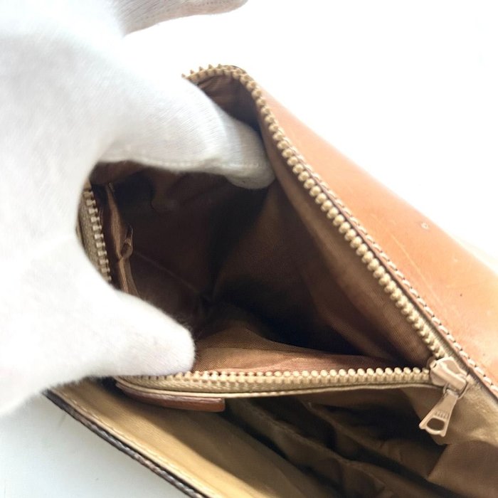 Céline Macadam Triomphe Brown PVC Crossbody Bag