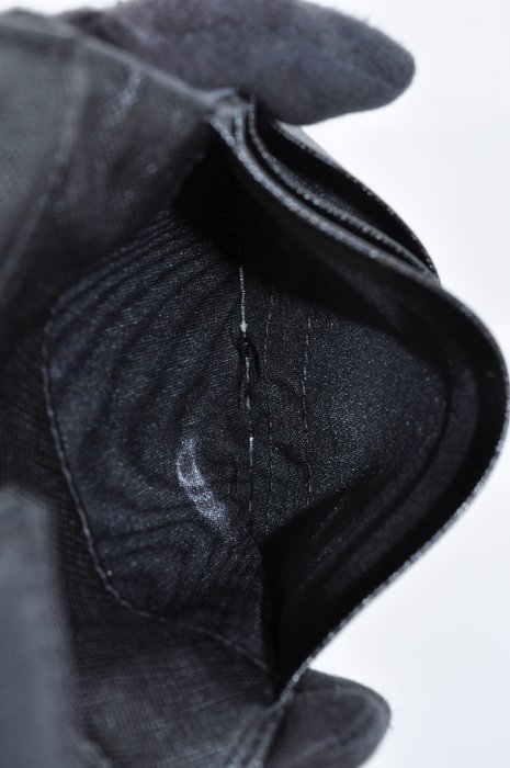 Prada Black Nylon Bifold Wallet