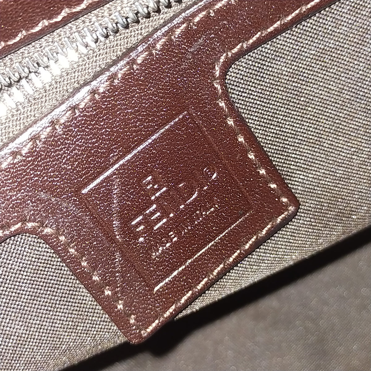 Fendi Hand Bag Brown Nylon FF Monogram Shoulder Bag
