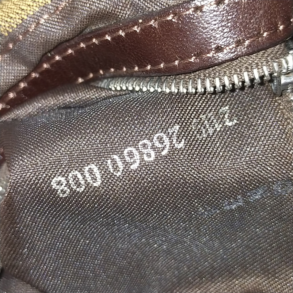 Fendi Hand Bag Brown Nylon FF Monogram Shoulder Bag
