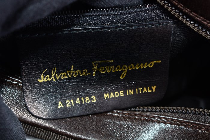 Salvatore Ferragamo Brown Leather Shoulder Bag – Vintage