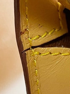 Louis Vuitton Yellow Epi Leather Two-Way Clutch Bag